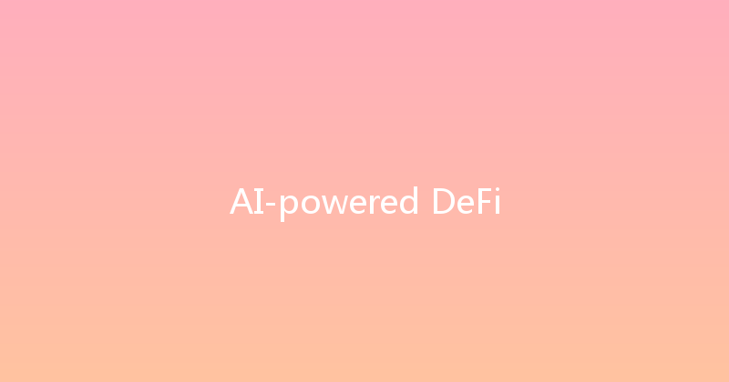 AI-powered DeFi 