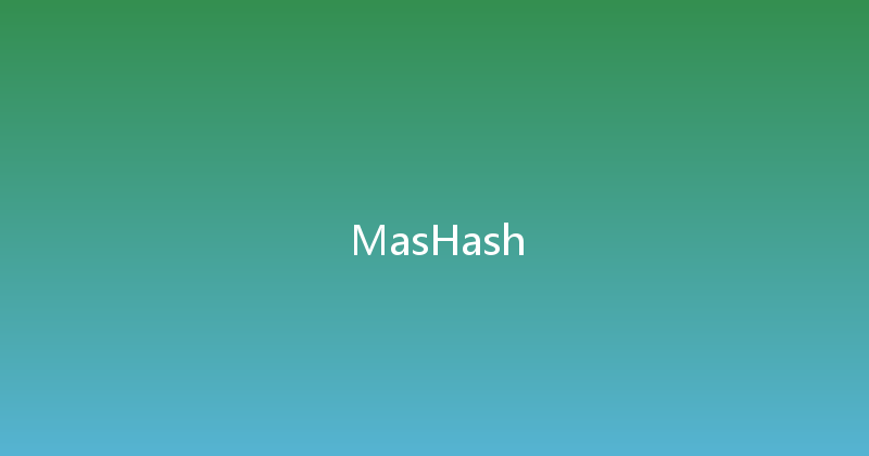 MasHash 