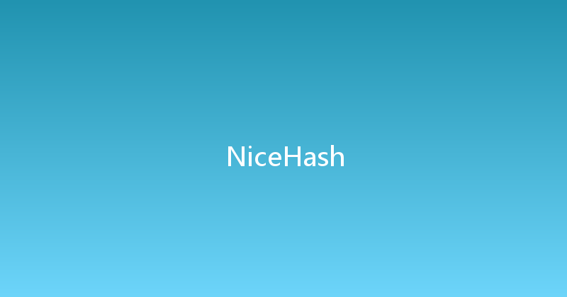NiceHash 