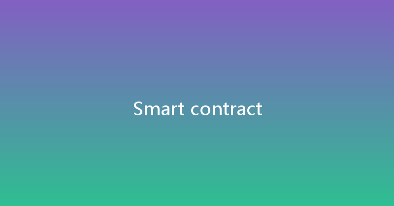 Smart contract 