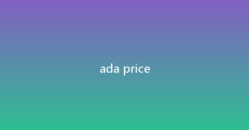 ada price 