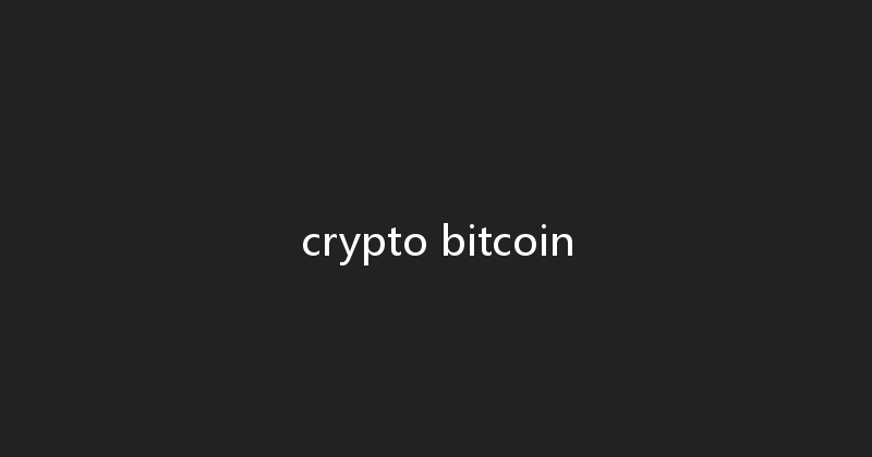 crypto bitcoin 