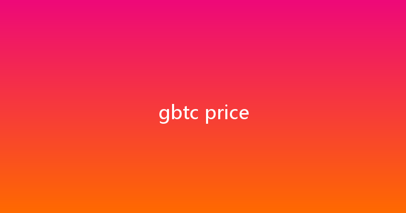 gbtc price 
