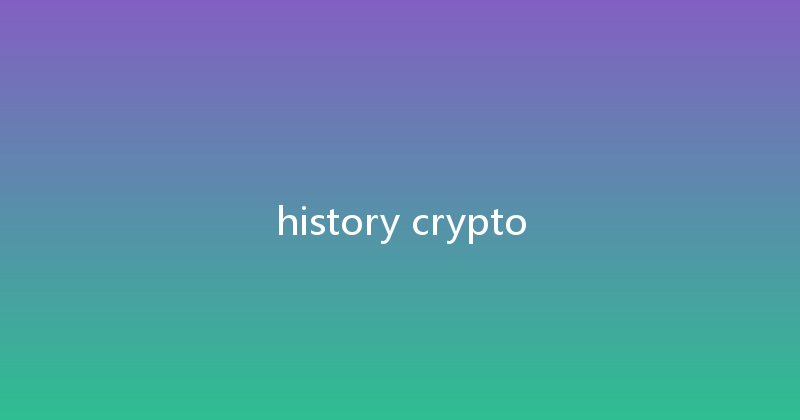 history crypto 